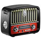 Rádio Portátil Recarregável Lanterna AM/ FM/ SW/ USB/Bluetooth/ Cartão TF/SD - Livstar CNN-2257BT - FD Rádio Portátil Recarregável Lanterna AM/ FM/ SW/ USB/Bluetooth/ Cartão TF/SD - Livstar CNN-2257BT - FD