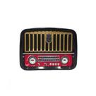 Rádio Portátil Retrô com Lanterna LED Display Luminoso FM AM SW USB Recarregável Bivolt