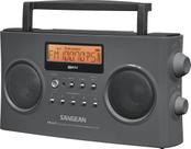 Rádio portátil Sangean PR-D15 AM/FM estéreo RDS com carregador