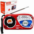 Rádio Portatil Vermelho de Bolso Com Am/fm/tv e Relógio Digital e Antena Qualidade Premium Rádio Portatil Vermelho de Bolso Com Am/fm/tv e Relógio Digital e Antena Qualidade Premium