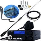 Rádio Px 40 Canais Antena Argentina Black Viúva Negra Cabo 5,5m Suporte Dianteiro Volvo Fh Carona Parafusos