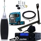 Rádio Px 40 Canais RP-40 Antena Maria Mole Inox 2,70m Cabo 5,5m Suporte Traseiro Nova Scania Motorista Parafusos