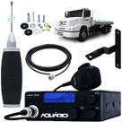 Radio Px 40 Canais Rp-40 Antena Marinox 2,70m Cabo 5,5m Suporte Mb Mercedes Benz Bicudo Lado Carona Parafusos Anti-Furto