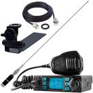 Rádio Px 80 Canais Antena Bobinada Inox B-2080 Cabo 5,5m Caminhonete Carroceria