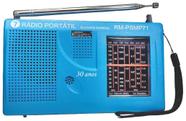 Radio receptor 7 fxs om oc fm psmp71 só pilha azul