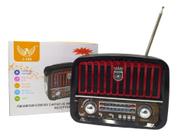 Rádio Retro 3w Bluetooth 5.1 Com Lanterna Altomex Jd108