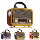 Rádio Retro Antigo Bluetooth AM FM USB SD com Lanterna Funciona na Tomada, Bateria Recarregável e Pilhas