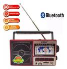 Rádio Retrô Com bluetooth Portátil Mp3 Usb Cartão Sd Am Fm - Enviamos no mesmo dia