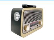 Rádio Retrô com Lanterna Ecooda EC-105BT Rádio Retrô com Lanterna Ecooda EC-105BT