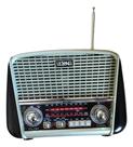 Radio Retro Fm Am Usb Recarregavel Bivolt BT - Lelong LE-602