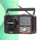 Rádio Retrô Portátil AM/FM Bluetooth Bateria Recarregável Lanterna Bivolt Modelo 1088