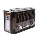 Rádio Retro Portátil Bandas AM/FM/SW com Flashlight Entrada USB