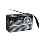 Radio Retrô Portátil Bluetooth Com Lanterna Ad-1705