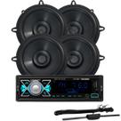 Rádio Roadstar Rs2714br + 4 Alto Falantes 5 Bomber + Antena