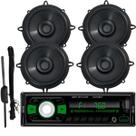 Rádio Roadstar Rs2724 24v + 4 Sons 5 Bomber 200w + Antena Rádio Roadstar Rs2724 24v + 4 Sons 5 Bomber 200w + Antena