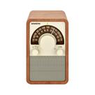Rádio Sangean WR-15WL AM/FM com tampo de mesa de madeira em nogueira