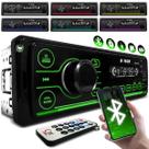 Rádio Som Automotivo Mp3 C/ App Smartbt 7 Cores + Controle