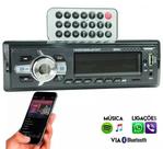Radio Som Automotivo Ydetech USB 25W Blueth SD Microfone Preto