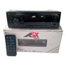 Radio Som MP3 player com Bluetooth 1 usb 12V 4 canais 25W RMS FM com busca automática relogio digial controle remoto