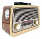 Rádio Vintage Retrô Antigo Bluetooth Usb Am Fm Usb led POTENTE