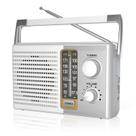 Rádio Yewrich AM FM com melhor recepção portátil branca