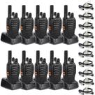 Rádios bidirecionais Retevis H-777 com fone de ouvido, pacote com 10 unidades de longo alcance