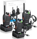 Rádios Walkie-Talkie eSynic Kit com 3 Unidades, Alcance de 5 km, VOX, Lanterna Rádios Walkie-Talkie eSynic Kit com 3 Unidades, Alcance de 5 km, VOX, Lanterna