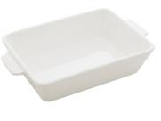 Rafratário em porcelana Lyor Basic 28x16,5x5cm branco Rafratário em porcelana Lyor Basic 28x16,5x5cm branco