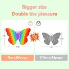 Rainbow Jumbo Butterfly pop Fidget Toy Push Popper Giant S