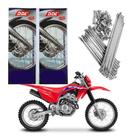 Raio DDL Cromado Crf 250f Disco Dianteiro e Traseiro 4mm Raio DDL Cromado Crf 250f Disco Dianteiro e Traseiro 4mm