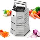 Ralador 6 e 4 Faces em Inox Para Legumes Queijos Frutas Verduras