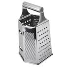 Ralador 6 Faces De Inox Com Alça Para Queijos Legumes Frutas