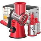Ralador de queijo rotativo Geedel Kitchen, cortador de mandolina com 3 lâminas