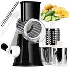 Ralador de queijo rotativo KEOUKE com 3 lâminas - preto Ralador de queijo rotativo KEOUKE com 3 lâminas - preto