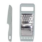 Ralador Em Inox 3 Cortes Com Faca Azul