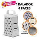 Ralador Fatiador 4 Faces Manual Com Alça Em Aço Inoxidável Multifuncional Legumes Alimentos