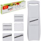 Ralador Fatiador Descascador Frutas Legumes 5 em 1 Manual Mandoline Kit Cozinha Casa Nova Cortado Legumes Profissional
