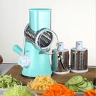 Ralador Fatiador Manual 3 Lâminas Inox Manivela Ventosa