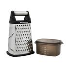 Ralador Inox 4 faces Com Pote Medidor Prático KitchenAid Ralador Inox 4 faces Com Pote Medidor Prático KitchenAid