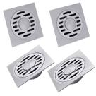 Ralo 10x10 Aço Inox Kit 4 Unidades Banheiro Lavabo Higienico Resistente Seguro