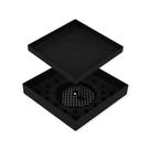 Ralo 10x10 Oculto Com Plástico Abs Para Piso E Porcelanato Cor:preto