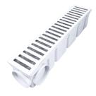 Ralo 10x50 Alumínio Branco com Cocho Coletor Modular 4 Saídas 75mm