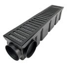 Ralo 10x50 Alumínio Preto Fosco com Cocho Coletor Modular 4 Saídas 75mm