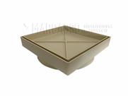 Ralo 15x15 Cm Invisível Oculto Anti Odor/inseto - Cor Bege