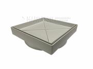 Ralo 15x15 Cm Invisível Oculto Anti Odor/inseto - Cor Branco