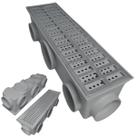 Ralo 15x50 Aluminio Tradicional com Cocho Cinza e Placa Anti Resíduo e Anti Insetos