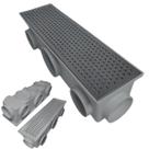 Ralo 15x50 Inox Perfurado Espelhado Cocho Cinza e Placa Anti Resíduo e Anti Insetos