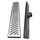 Ralo 15x80 Inox 304 Saída Baixa 100mm Anti Cheiro Sifonado e Tela Anti Insetos