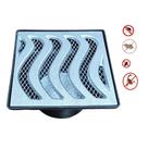 Ralo 19x19cm Anti Insetos Em Alumínio Com Caixa Coletora SB Para Coletar Água da chuva Pluvial -