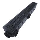 Ralo 6x50cm Dubai Plástico Preto Com Coletor Para Piscina